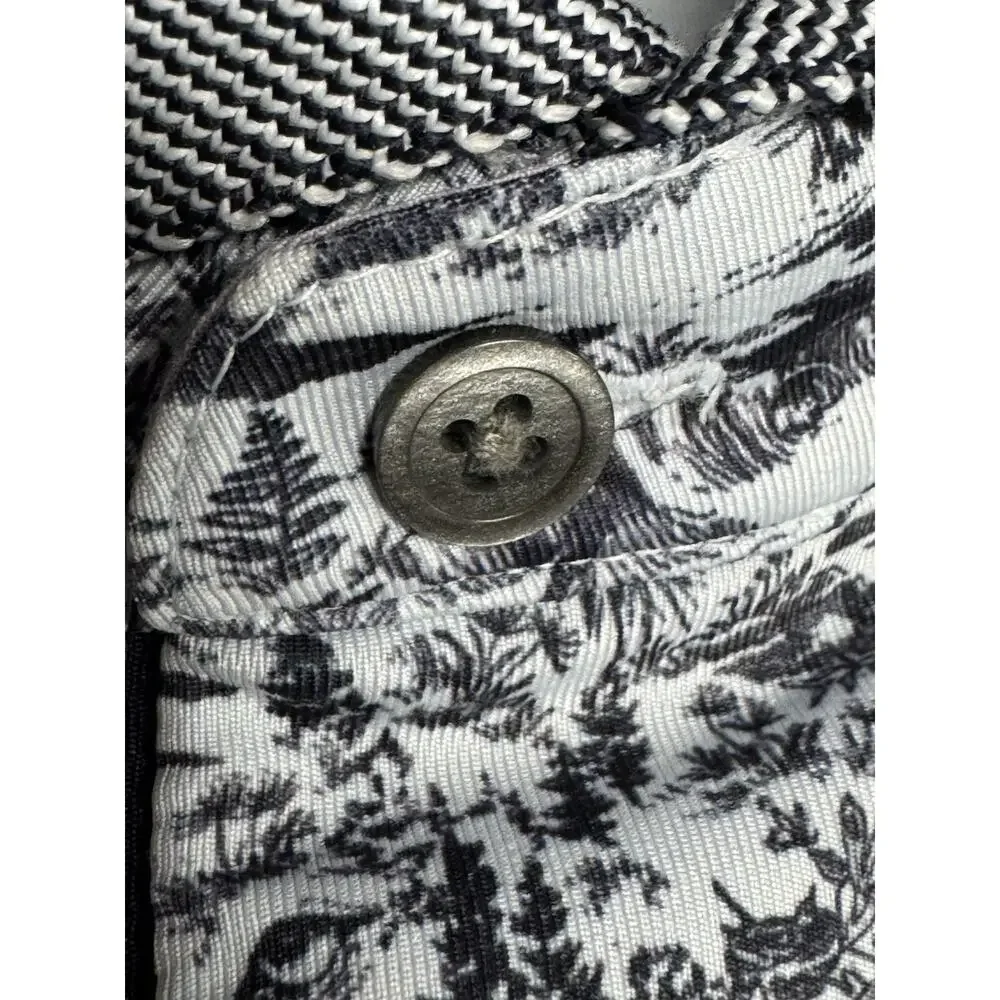 Waggle Men's XL Black White Timberwolf Alpine AOP Polo Golf Outdoor Sport Active - Picture 5 of 10